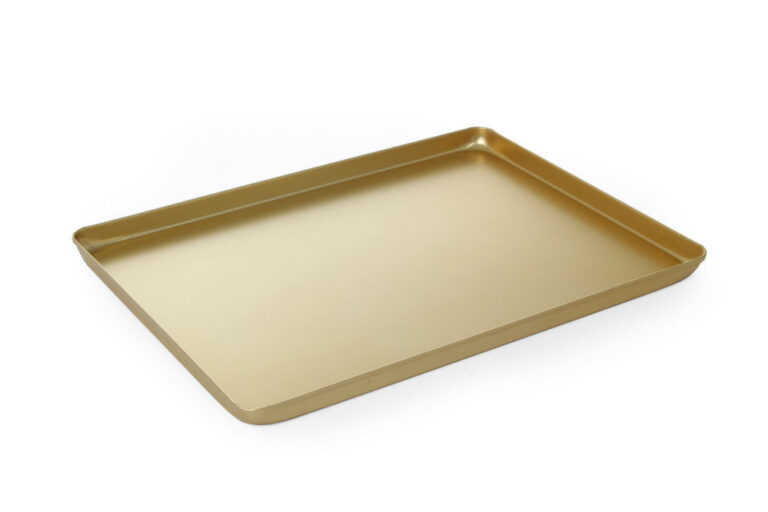 400x300x(H)20mm Kandik kondiitritoodete esitlemiseks – kuldne