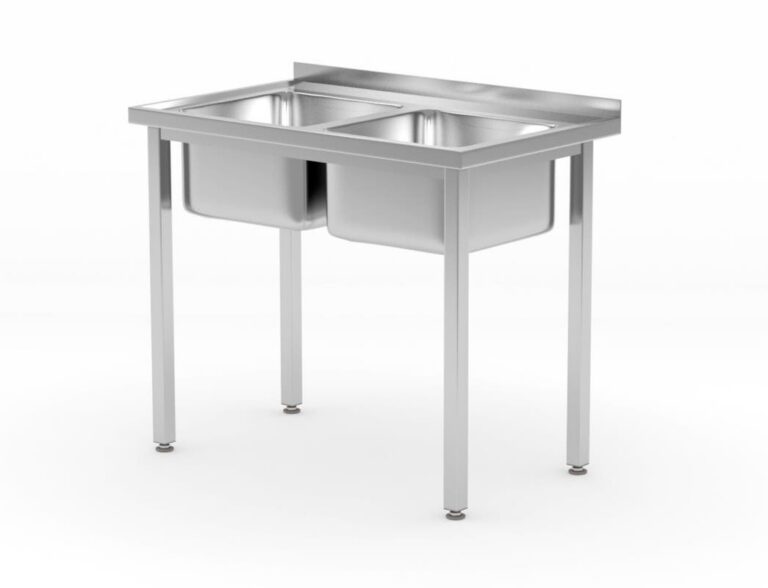 1000x600x850mm Kahe valamuga poltkinnitusega laud BudgetLine
