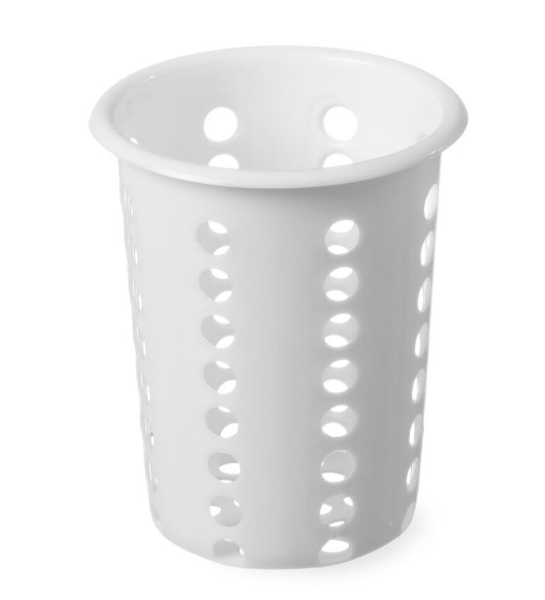 Eraldatav hoidetops söögiriistade jaoks - polüpropüleenist Ø97x137mm