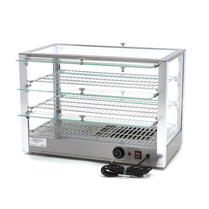 115L Soojendatud toidunäidik 70cm - 3 riiulit