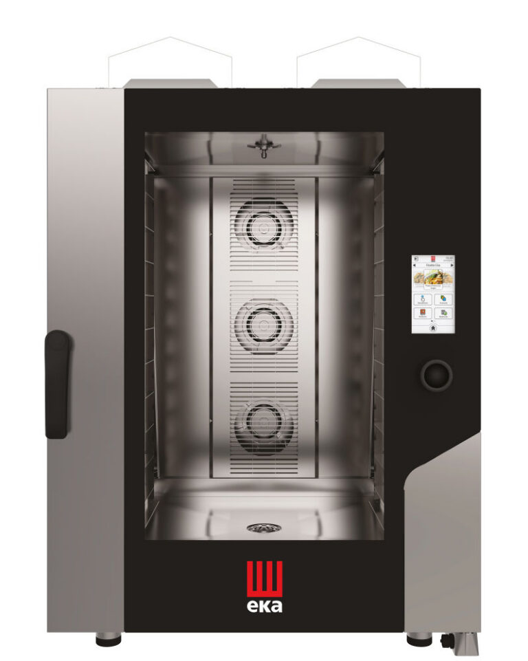 10x60x40cm Touch Screen Bakery automaatse pesemissüsteemiga, – elektroonilise juhtimisega, gaasiahi, Tecnoeka, 18000kW, 850x1035x(H)1230mm