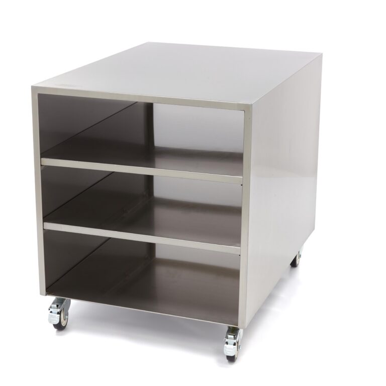 Masinalaud roostevabast terasest - liikuv - 60x80cm