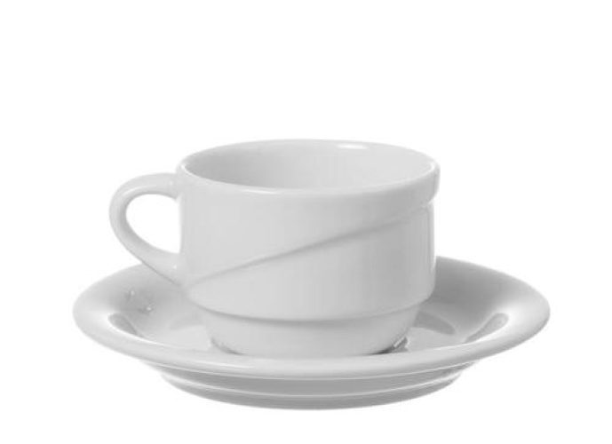 230ml Gourmet virnastatav tass alustassiga