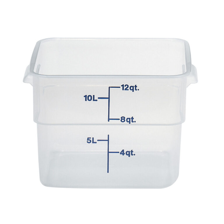 11.4L CamSquare® läbipaistev polüpropüleenist konteiner söökidele, Cambro, 11,4 L 256x310x210mm