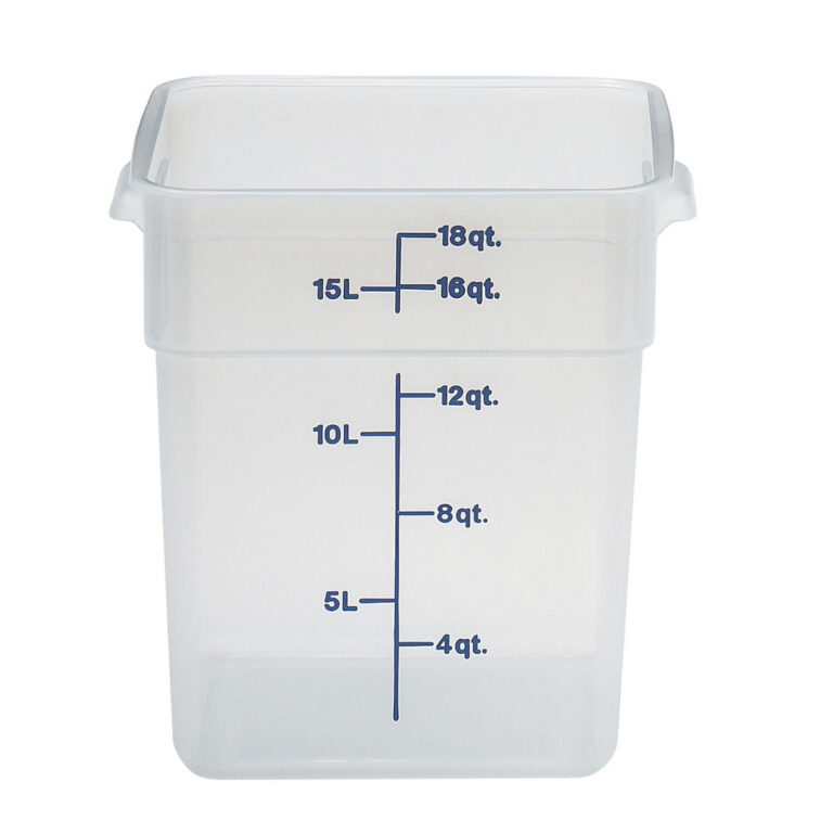 17.2L CamSquare® läbipaistev polüpropüleenist konteiner söökidele, Cambro, 17,2 L 256x310x320mm