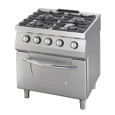 Gaasi 4 põletid /w Electric Oven 80X70cm