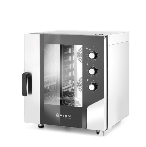 6xGN1/1 Konvektsioon-auruahi elektriline, elektromehaaniline juhtimine GN1/1, 400V/10400W, 730x784x(H)850mm