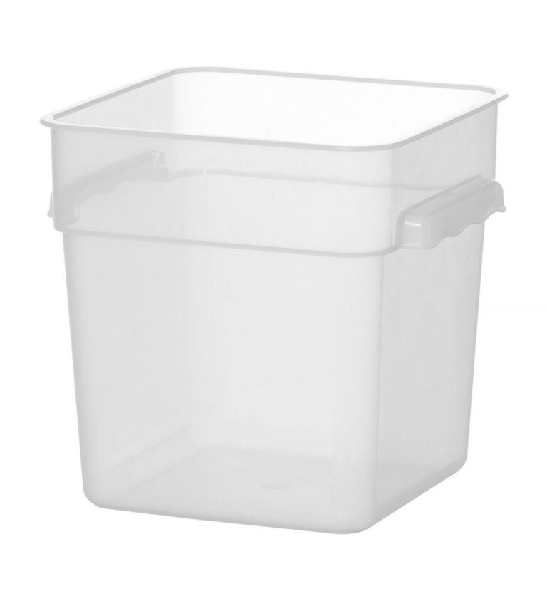 7.6L Mõõtudega toidukonteiner 235x235x(H)230mm
