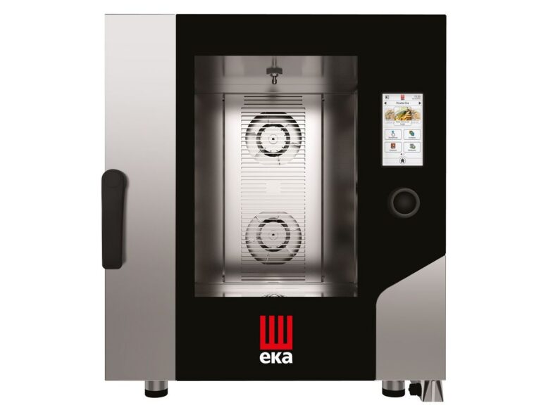 7xGN1/1 Millennial Touch Screen GASTRO konveieri aurutus elektriline koos boileri, puuteekraani, pesusüsteemi ja sondiga, Tecnoeka, GN1/1, 400V/15000W, 730x784x850mm