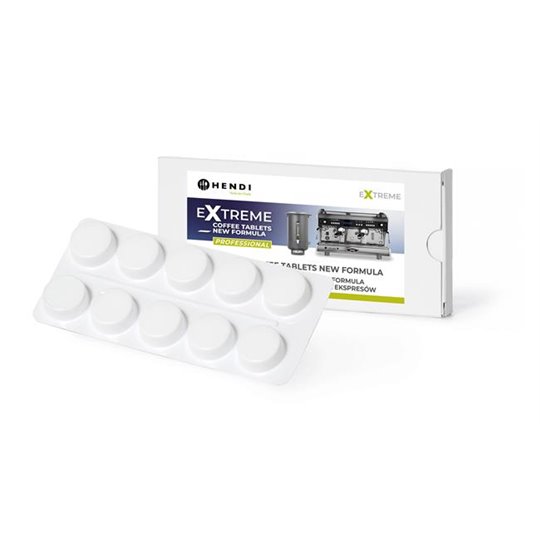 Extreme puhastustabletid professionaalsete kohvimasinate puhastamiseks 10 blisterpakendis tabletti