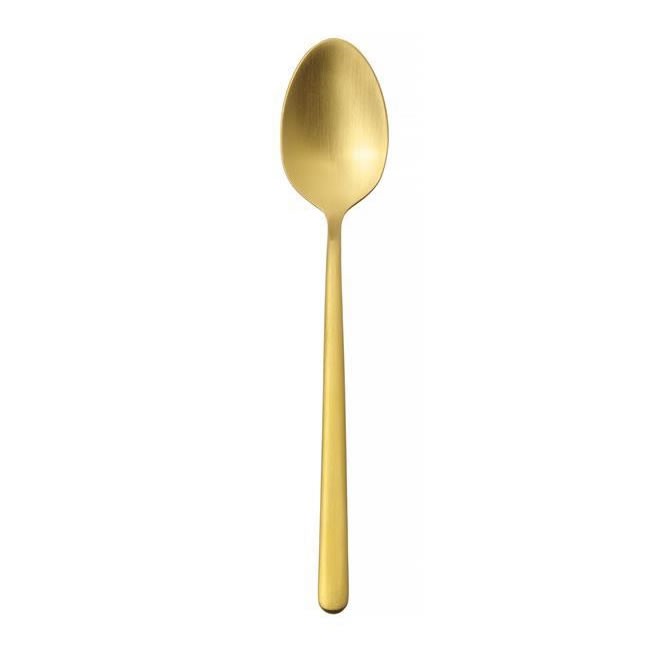 GL177 Coffee spoon AMARONE.2.5mm matt gold 12pcs in a gift box